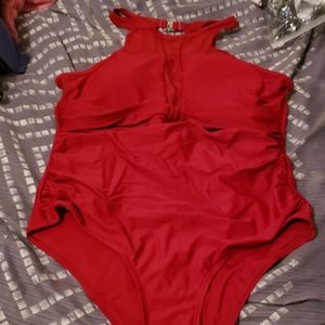 Swimwear one piece red